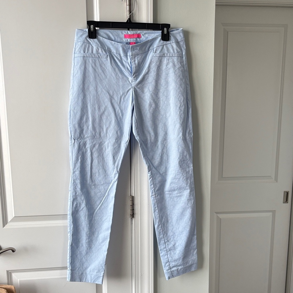 EUC Lilly Pulitzer Light Blue Kelly Ankle Pants
